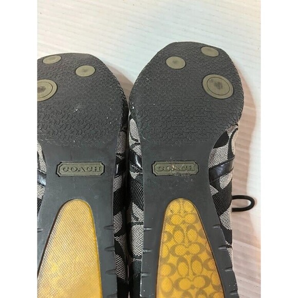 Coach Katelyn Signature Sneakers Black Suede Trim Q170 Women’s Size 8.5 M Shoes - Picture 7 of 10